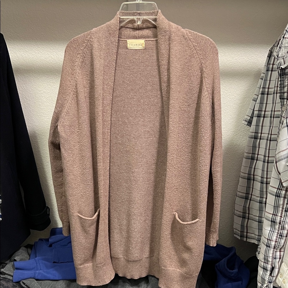 Elegant Women's Cardigan in Warm Tan